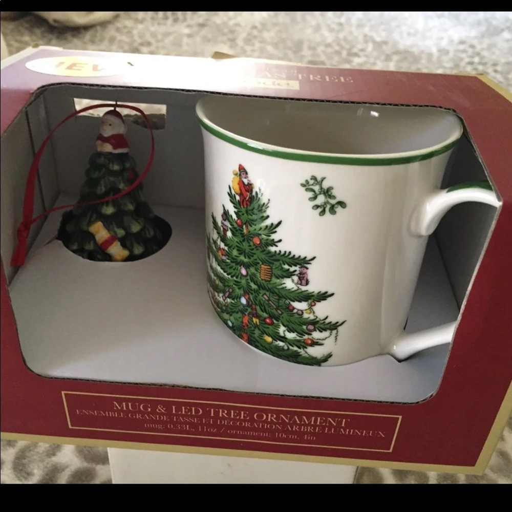 Spode Christmas Cup & Ornament Set..NWT